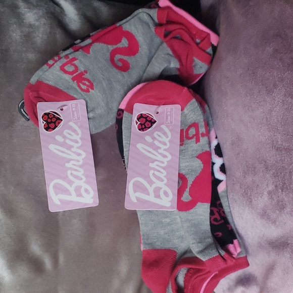 NWT BARBIE Socks 12 Pack Women's 9-11 Girls Youth 6-12 Ankle Cut AUTHENTIC - Picture 4 of 12